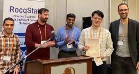 Gabe parmer and students at IEEE Real-Time Systems Symposium